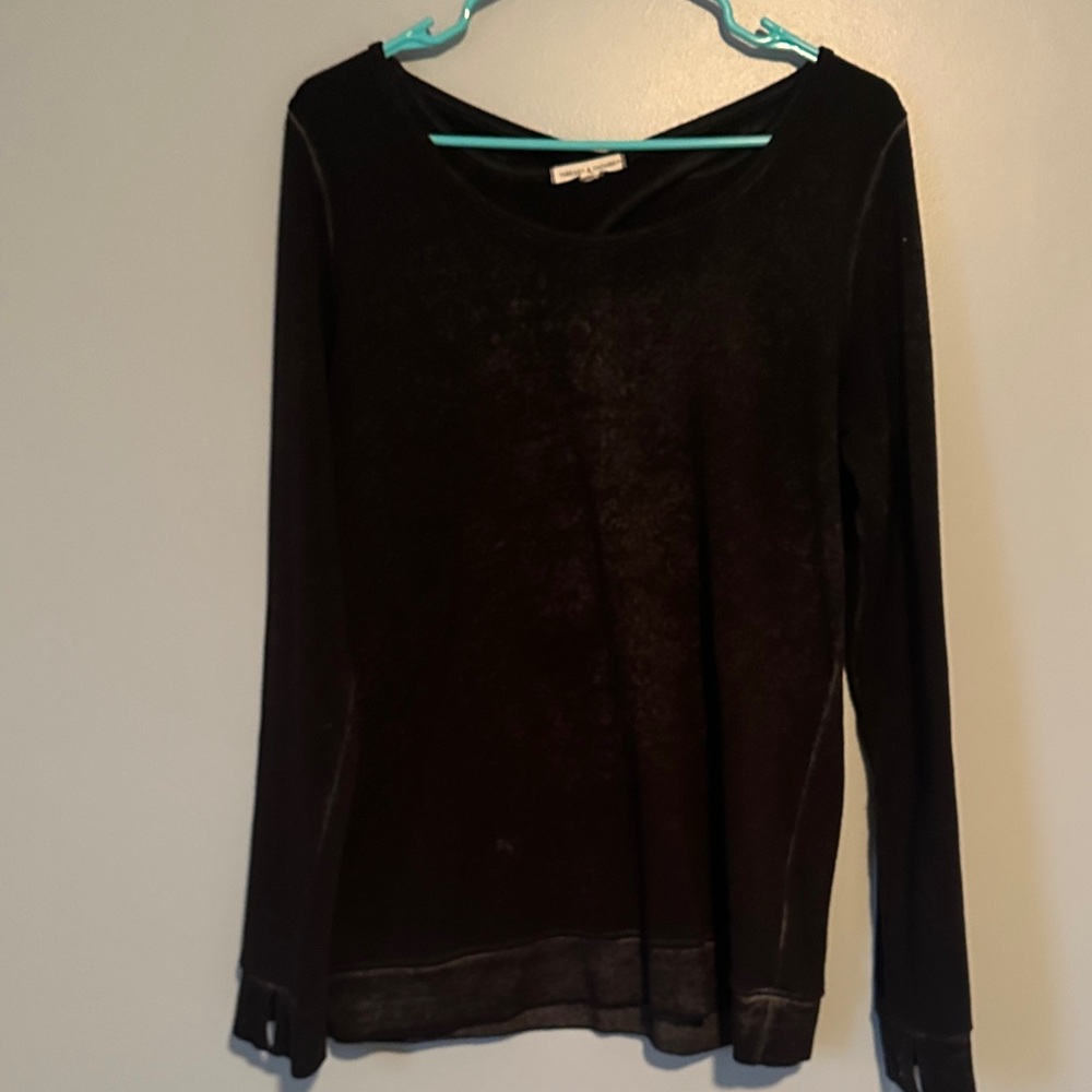 Threads 4 Thought Black Washed Women's Top, XL
